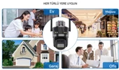16MP 8X Zoom Dış Mekan PTZ 4 Lensli Güvenlik Kamerası Otomatik İzleme  Akıllı Ev Su Geçirmez - 8
