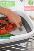 Çok Amaçlı Badya Katlanır Plastik Kesme Tahtası Bpa Free - 4