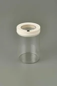 Lengo 1200 ml Mühürlü Vakumlu Borosilikat Cam Erzak Saklama Kavanozu - 1