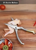 Et Makası Paslanmaz Mutfak Makası Çelik Tavuk Makası Ergonomik Tasarım 20 cm - 1