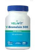 Velavit V-Bromelain 500 Takviye Edici Gıda 30 Tablet - 1