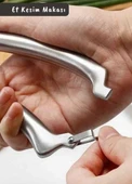 Et Makası Paslanmaz Mutfak Makası Çelik Tavuk Makası Ergonomik Tasarım 20 cm - 3