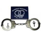 Polis Asker Bekçi Kelepçesi Polis Kelepçesi Zincirli Kelepçe Gri Metal Kelepçe Anahtarlı Kelepçe - 4