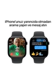 Apple Watch Series 10 GPS 46mm Simsiyah Alüminyum Kasa ve Siyah Spor Kordon Akıllı Saat S/M (Apple Türkiye Garantili) - 7