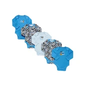 F&F Disney Baby Mickey Mouse Uzun Kollu Body 5 li Bebek Body 12-18 Ay thumbnail 1