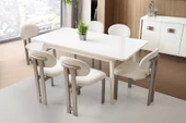 DELÜX YEMEK MASASI 6 SANDALYE - 1