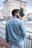 Cep Detay Denim Ceket - 2