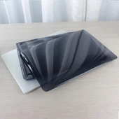 PDAteknoloji Macbook Pro Kılıf M1-M2 13.3 inç A1706-08 A1989 A2159 A2251 A2289 ile Uyumlu Kristal Siyah - 3