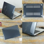 PDAteknoloji Macbook Pro Kılıf M1-M2 13.3 inç A1706-08 A1989 A2159 A2251 A2289 ile Uyumlu Kristal Siyah - 5