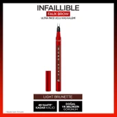 L'Oréal Paris Infaillible Faux Brow Ultra İnce Uçlu Kaş Kalemi - Light Brunette - 1
