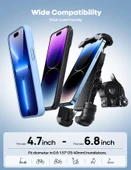 Lamicall Motosiklet ve Bisiklet Telefon Tutucu 360 Derece Döndürülebilir BM02BLACK - 6