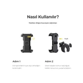 Lamicall Motosiklet ve Bisiklet Telefon Tutucu Hizli Takilir BP07 thumbnail 9