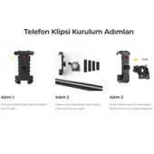 Lamicall Motosiklet ve Bisiklet Telefon Tutucu 360 Derece Döndürülebilir BM02BLACK - 8