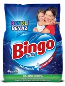Bingo Matik Renkliler Beyazlar Toz Çamaşır Deterjanı 4 KG - 1