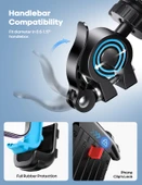 Lamicall Motosiklet ve Bisiklet Telefon Tutucu 360 Derece Döndürülebilir BM02BLUE thumbnail 5