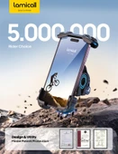 Lamicall Motosiklet ve Bisiklet Telefon Tutucu 360 Derece Döndürülebilir BM02BLUE thumbnail 7