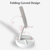 Işıklı Büyüteçli Makyaj Aynası, 10x Büyüteçli 21 Led Işıklı Seyahat Makyaj Aynası, Çift Taraflı Kompakt Ayna, Makyaj Masası ve Seyahat için Işıklı Makyaj Aynası. - 5