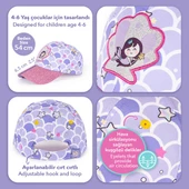 Milk&Moo Küçük Deniz Kızı Simli 4-6 Yaş Kız Çocuk Şapkası – Ayarlanabilir, Nefes Alabilir Yazlık Şapka - 6