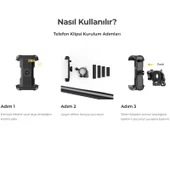 Lamicall Motosiklet ve Bisiklet Telefon Tutucu Ayarlanabilir BP03T thumbnail 8