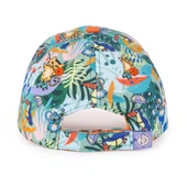 Milk&Moo Jungle Friends 4-6 Yaş Erkek Çocuk Şapkası – Turuncu Siperlikli, Nakış Aplikeli, Ayarlanabilir Yazlık Model - 3