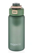pipetsiz süzekli 700 ml suluk vagon plastic bottle green - 1
