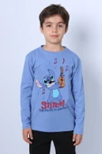 ERKEK ÇOCUK UZUN KOLLU TSHİRT KARAKTER BASKILI BİSİKLET YAKA E10 thumbnail 2