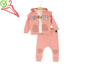 Kız Bebek Takım Hırkalı Üç Parçalı thumbnail 3