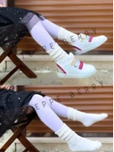 2 Çift Çocuk Krem Slouchy Çorap - 1