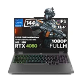 Lenovo LOQ 15IRX9 Intel Core i7 13650HX 32GB 1TB SSD RTX 4060 8GB (115W) 15.6" FHD 144Hz IPS Panel Freedos Taşınabilir Bilgisayar 83DV00WTTR - 1