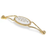 Seçil Çekmece Dolap Dolabı Kapak Kulpu Kulpları Kulbu Gold Metal Kulp 128 Mm (4 ADET) Mobilya Mutfak - 5