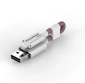 PhotoFast MemoriesCable GEN3 64GB Lightning / USB 3.0 Şarj Kablolu i-FlashDrive (Gümüş) - 1