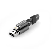 PhotoFast MemoriesCable GEN3 64GB Lightning / USB 3.0 Şarj Kablolu i-FlashDrive (Siyah) - 1