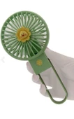 Şarjlı Taşınabilir Mini USB Fan Led Işıklı Masa Üstü 3 Kademeli Mini Vantilatör Soğutucu - 5
