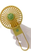 Şarjlı Taşınabilir Mini USB Fan Led Işıklı Masa Üstü 3 Kademeli Mini Vantilatör Soğutucu - 4