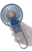 Şarjlı Taşınabilir Mini USB Fan Led Işıklı Masa Üstü 3 Kademeli Mini Vantilatör Soğutucu - 2