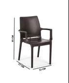 Omnipazar SY-2502 Plastik Eve Bahçe Koltuk Sandalye 4'lü Set - 4