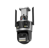 QASUL ICsee WiFi 12MP Kamera 6K 3Lens Bağlantı PTZ Güvenlik Kamera CCTV 3 Ekran Ağ Kamerası 2 Yönlü Ses - 1