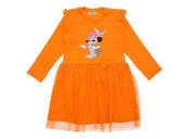 Kız Çocuk Elbise Taşlı Baskılı thumbnail 10