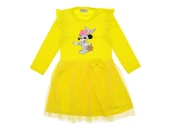 Kız Çocuk Elbise Taşlı Baskılı thumbnail 6