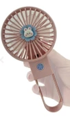 Şarjlı Taşınabilir Mini USB Fan Led Işıklı Masa Üstü 3 Kademeli Mini Vantilatör Soğutucu - 3