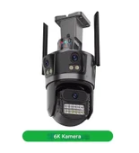 12 MP 6K 8X Zoom 3 Lensli Çakarlı Su GeçirmezHarek Sensörlü Ip Güvenlik Kamerası CMR56 - 1