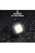 Mini Led Metal Anahtarlık El Feneri Flash Mıknatıslı Su Geçirmez Şişe Açaçaklı Şarjlı - 3