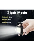 Mini Led Metal Anahtarlık El Feneri Flash Mıknatıslı Su Geçirmez Şişe Açaçaklı Şarjlı - 7