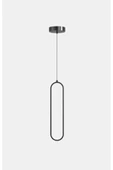 Luna Lighting Piero Model Siyah Renk Metal Salon Mutfak Oturma Yatak Odası Modern Led Sarkıt Avize - 3