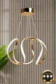 Luna Lighting Clasy Model GOLD Kaplama 3 Renk Metal Salon Mutfak Oturma Yatak Odası Modern Led Avize - 1
