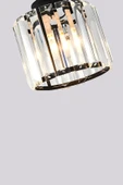 Luna Lighting Dellova Model Modern Luxury Sarkıt Avize Oda Hol Koridor Antre Siyah Kristal Taşlı Avize - 2