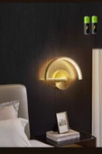 Luna Lighting Giovanni G Model Ledli Dekoratif Şık Eskitme Gold Estetik Tarz Kullanışlı Pilli Duvar Apliği - 1