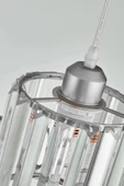 Luna Lighting Radiosa Model Krom Renk Kristal Taşlı Dekoratif Salon Mutfak Yatak Odası Hol Antre Üçlü Sarkıt Avize - 2