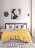 Newhome Trendy Colors Sarı Çift Kişilik Nevresi Takımı - 1