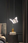 Luna Lighting Kelebek Model Gold Kaplama 3 Renk Metal Salon Mutfak Oturma Yatak Odası Modern Led Sarkıt Avize - 1
